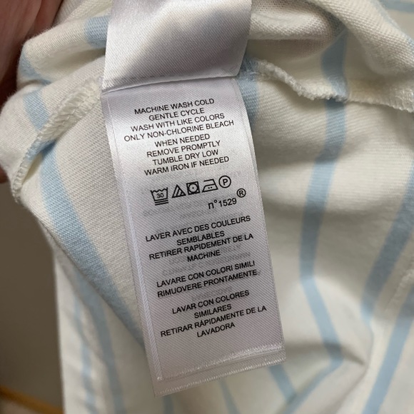 Lauren Ralph Lauren Cotton Stripe 3/4 Sleeve - Picture 6 of 6